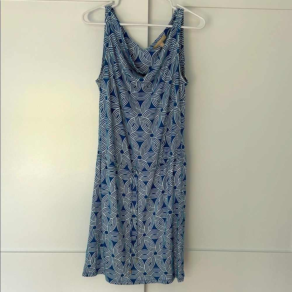 (NWOT) Banana Republic Drawstring Patterned Dress (M)